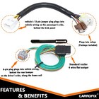 For Nissan Frontier 2005-2025 Trailer Tow Wire Harness With 4-way Flat Connector