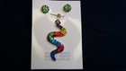 Sterling Silver Artisanal  925 Sterling Silver Pendant And Earrings Combo Snake