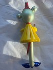 Vintage Figural Italian Blown Glass Christmas Ornament De Carlini Mouse 7   