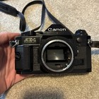 Canon Ae-1 Program 35mm Film Camera   Canon Zoom Lens Tested Fires