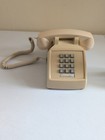 Vintage Cortelco 2554 Beige Push Button Desk Phone W  Original Box Manual Tested