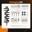 G4kj Engine Rebuild Overhaul Kit - Crankshaft Rod Timing For Hyundai Kia 2 4l