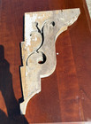 Antique Wooden Corbel Rustic With Cutout Scroll Design 17  X 9 