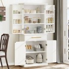 72  Tall Kitchen Pantry Storage Cabinet With Large Drawer And Adjustable Shelf