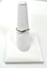 Thumb Ring  Size 8 9 10 11 12 S  Silver Wavy Curved High Polished Band 
