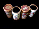 Lot Of 4 Vintage Edison Gold Moulded Cylinder Records In Boxes Untested