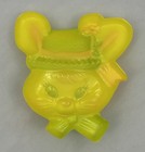 Vintage Easter Bunny Heads Pop Top Plastic Crafting Cake Top Decor Mcm Lot Of 10