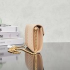 Saint Laurent  y s L Wallet On Chain Beige Chevron Leather Bag