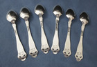 6 Laila By Brodrene Lohne Norwegian 830s Silver Demitasse Spoons 4 1 4 