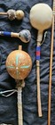 Antique  Vintage Native American Art Collection Handcrafted Wooden  Rattles
