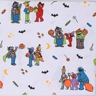 Sesame Street Character Trick Or Treat Halloween  100  Cotton Sheet Set Full New