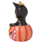     New Jim Shore Disney Figurine Figaro Tuxedo Cat Halloween Pumpkin Pinocchio
