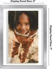 Aluminum 5x7 Floating Picture Frame With Shatter-resistant Glass - Use As 4x6