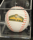 Enron Field Baseball In Display Box    rare   Collectible   Free Ship