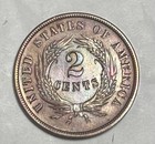 1864 Two-cent Piece Bu Toned