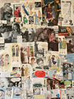 Lot 100  Vintage Ephemera 1940s 1950s Small Ads   Cutouts collage scrapbooking  