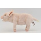 Hansa Pig Plush Toy Pink Realistic Stuffed Animal Handmade