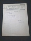 1901 Antique Letterhead Lord   Murray Woodland Ca To Bells Conservatory Sacramen
