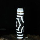 Rare Tibetan Buddhism Agate 3 Eyes Totem Dzi Bead Amulet Necklace Pendant C414