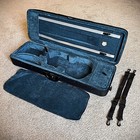Lightweight Full Size 4 4 Square Violin Case With Hygrometer And 2 Bow Holders