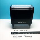 Reconciled Rubber Stamp Black Ink Self Inking Ideal 4913