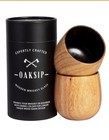 Oaksip Charred Wooden Bourbon Drinking Glass Bourbon Gifts For Men- 2 Cups