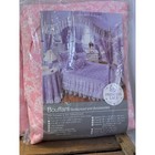 Vintage 1990s Full Canopy   Curtain Jcpenney Princess Lace Pink Bouffant Sealed