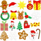 Fancy Land Christmas Foam Stickers Shapes 0 8  To 1 7   Multicolor