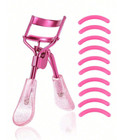 1 Pc Eyelash Curler With 10 Silicone Pads No Pinching Long-lasting Curl