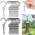 10 50x Swivel S Hooks Clips For Hanging Wind Spinners Wind Chimes Rotating Hooks