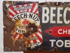 Vintage Beech-nut Lorlllard   s Chewing Tobacco Porcelain Metal Sign