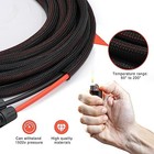 Feotech Twin Wire 30ft Solar Extension Cable - 30ft  Black Braided Sleeve 