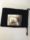 Vintage Modernist Audrey Schenk Sterling Silver Brass Large Square Belt Buckle