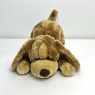 Toys R Us Animal Alley Laying Brown Darby Puppy Dog Large Plush 16    Vintage 2000