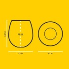 Stemless Wine Glasses Set Of 6 15oz Colored Tumbler Wine Glass Cups