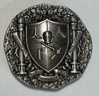 Piece Of Eight Pirate Challenge Coin Freemason Masonic  1 75   Antique Silver