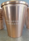 Set Of 2 Woodford Reserve Aluminum Copper Julep Cup Bourbon Glass Brand New 10oz