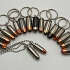 Defense Rounds Bullet Necklace   Key Chain  Hollow Points  Military  Police