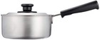 Pearl Metal One Hand Pot 16cm With Lid Ih Compatible Stainless Steel Made In Jap