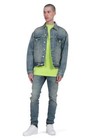  450 - Purple Brand Denim Jacket In Vintage Indigo neon Pop Size L