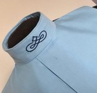 English Hunt Seat Ratcatcher Lt Blue Show Bib Dickie With Collar Embellishment