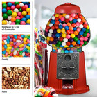 11  Gumball Machine With Coin Bank - Red  Vintage Bubble Gum Candy Dispenser