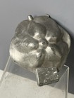 Antique Heavy Pewter Rose   Jasmine Floral Chocolate Ice Cream Mold  193 S  E Co