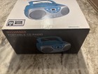 Sylvania Portable Cd Player Stereo W  Am fm Blue Radio Boombox Srcd243pl-asst6 