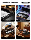 Ysagi Leather Office Desk Pad Protector  Large Mouse 23 6  X 13 8   Black