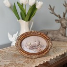 Vintage Picture Frames 5x7 Ornate Bronze Antique Pictue Frames With Real Glas   