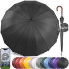 Windproof Large Umbrella For Rain 54 Inch Automatic Open For 2 Persons Wind Resi