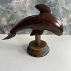 Ironwood Dolphin Statue Sculpture 10  Long Beach Decor Vintage