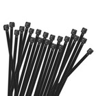 100pcs Cable Zip Ties 8 Inch Heavy Duty Black Nylon Wire Ties Self-locking