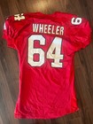 Utah Utes Game Issued worn Football Jersey  64 Wheeler Champion Auto Signed Rare